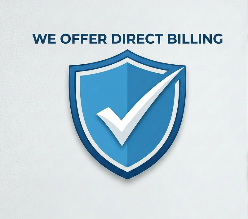 Blue shield with white checkmark and text 'Trusted Shield Insurance Solutions Secure Reliable Protected'